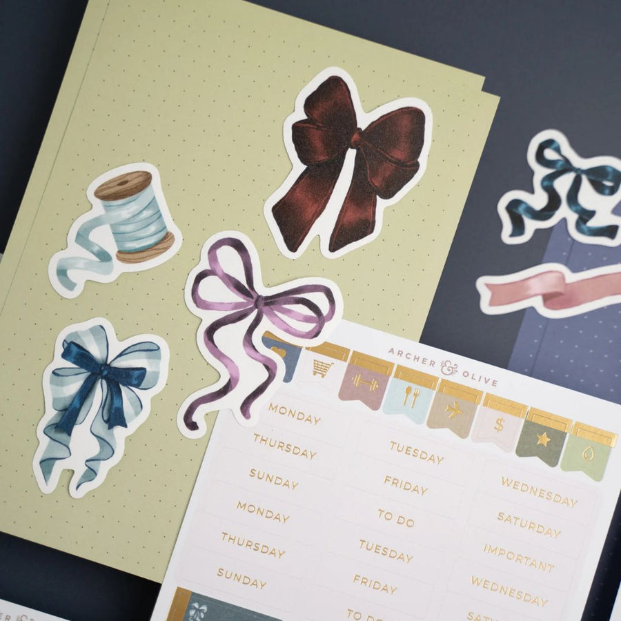 Bows & Boughs Monthly Planner Kit Archer & Olive - Archer & Olive