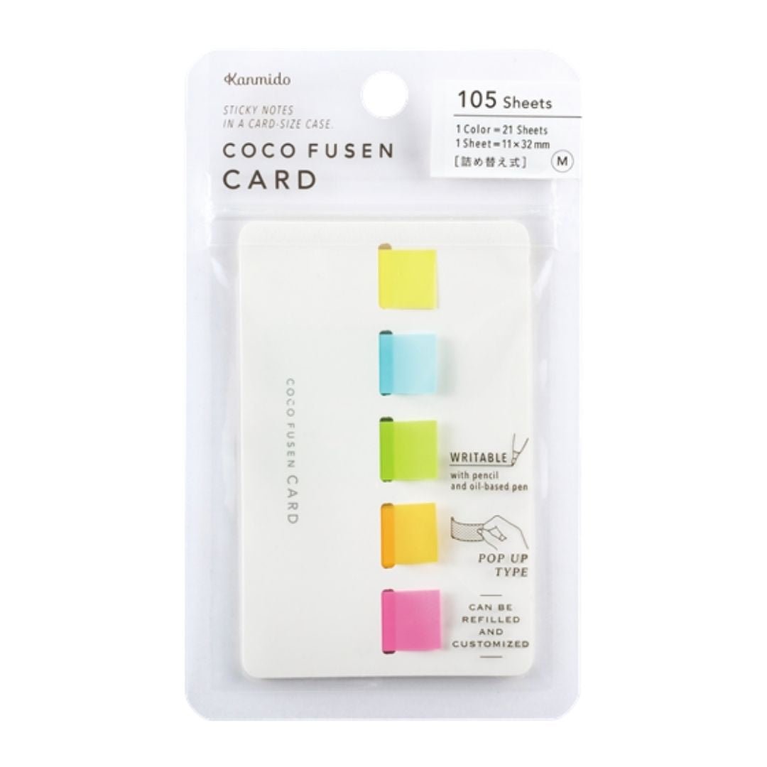 Card Sticky Note Dispenser Coco Fusen - Standard M - Kanmido