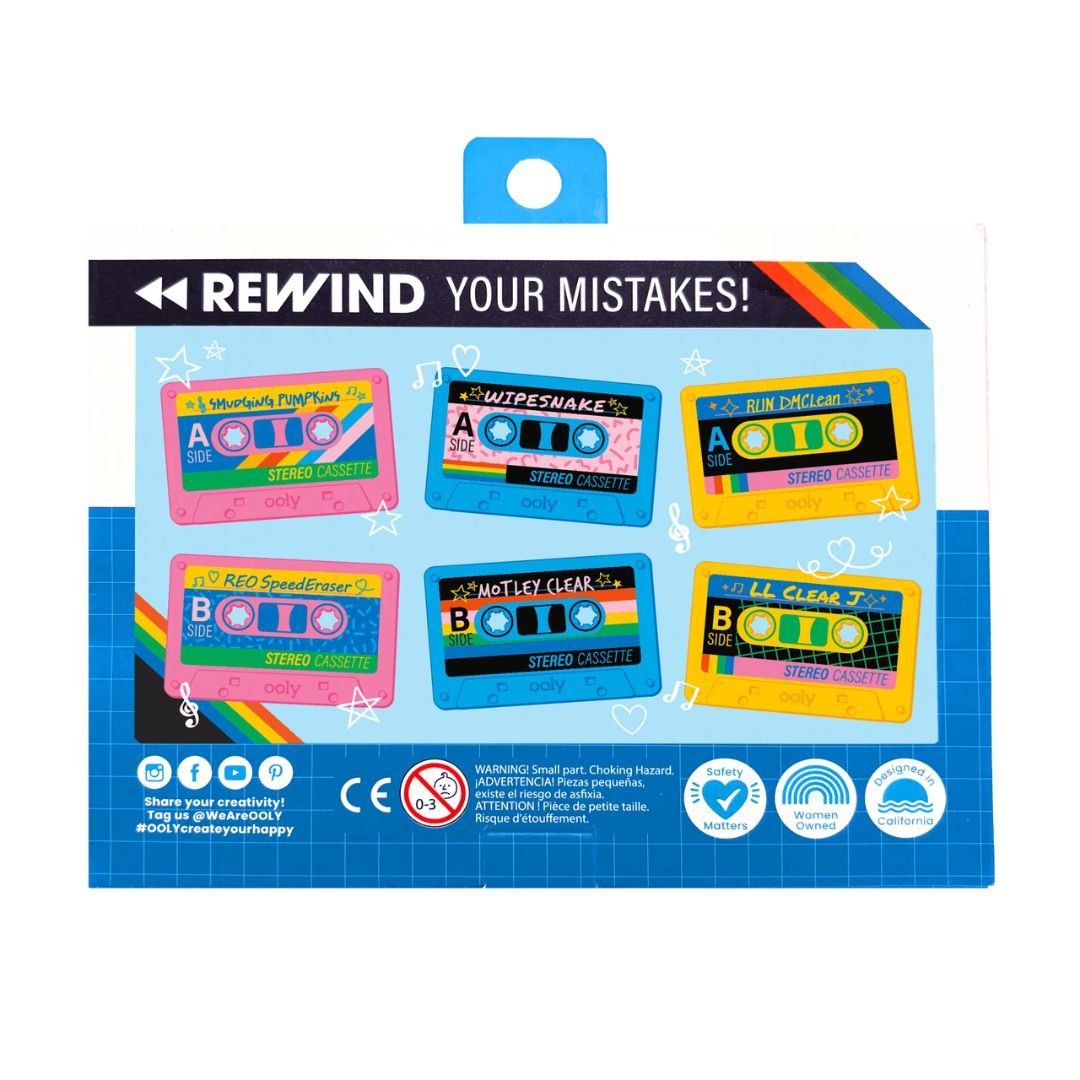 Cassette Erasers Set of 3 - Ooly - Ooly