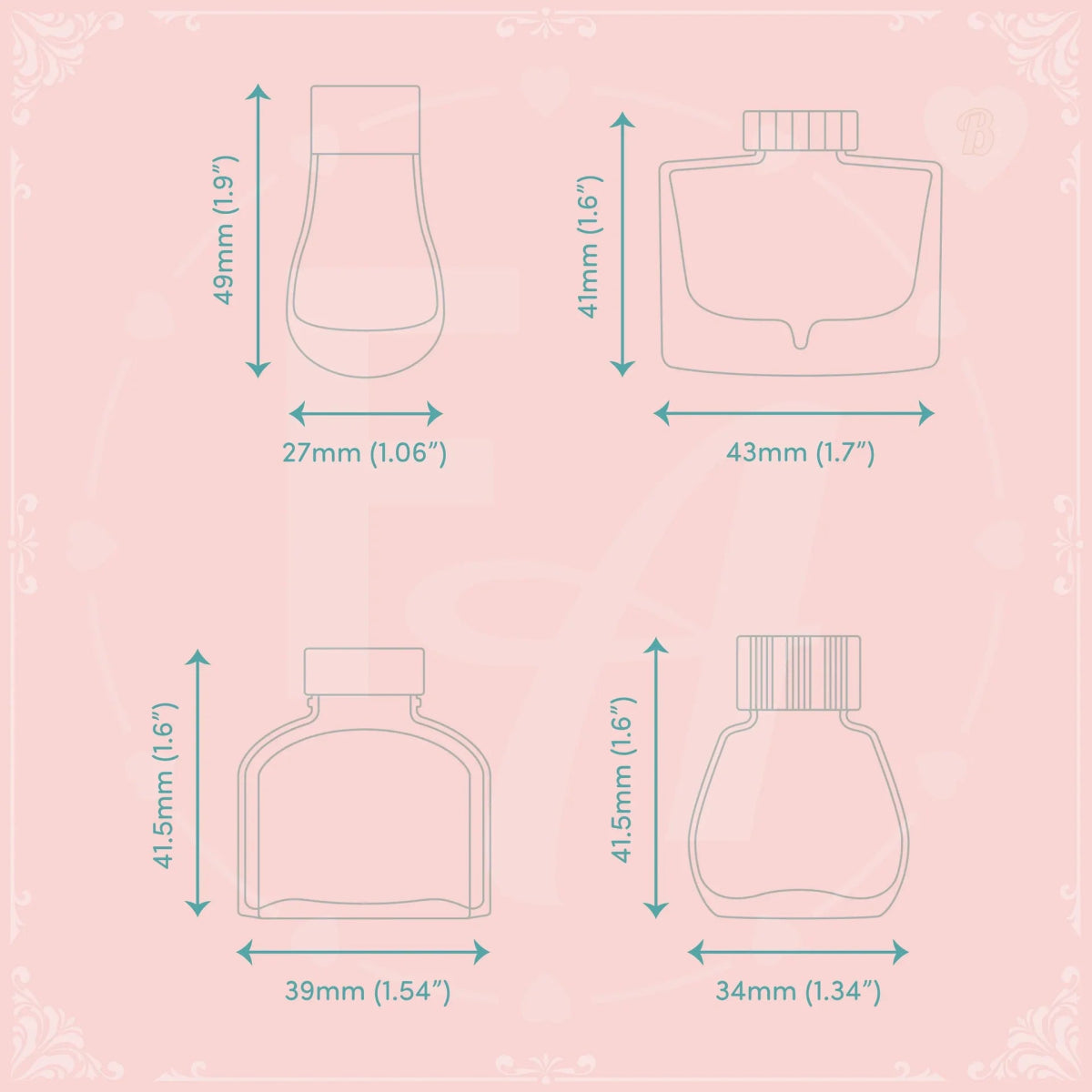 Clear Ink Bottle Stamps - Set B - Felicity's Attic