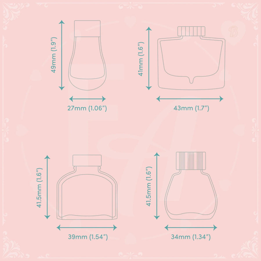 Clear Ink Bottle Stamps - Set B - Felicity's Attic
