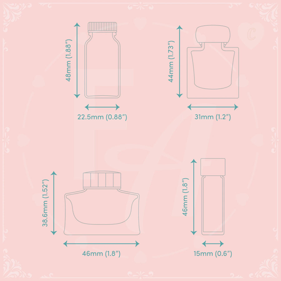 Clear Ink Bottle Stamps - Set C - Felicity's Attic