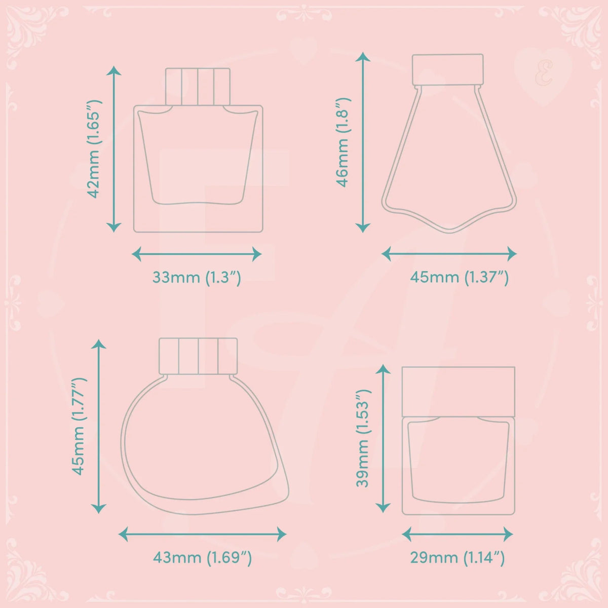 Clear Ink Bottle Stamps - Set E - Felicity's Attic