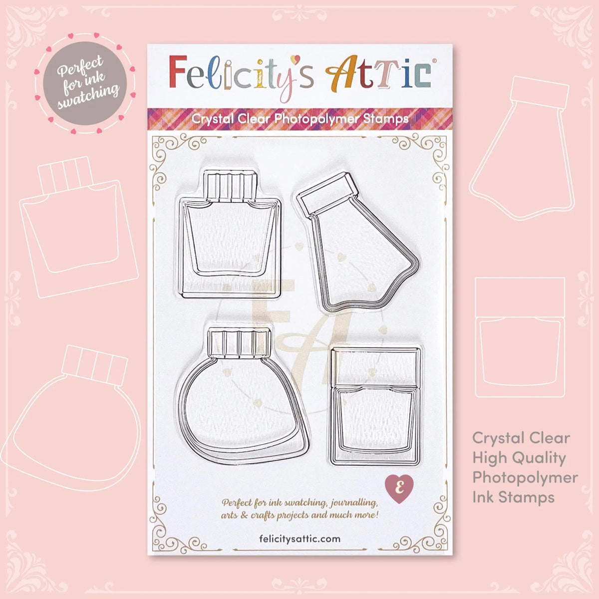 Clear Ink Bottle Stamps - Set E - Felicity's Attic