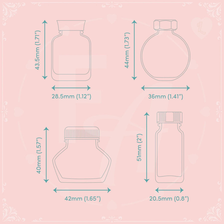 Clear Ink Bottle Stamps - Set L - Felicity's Attic