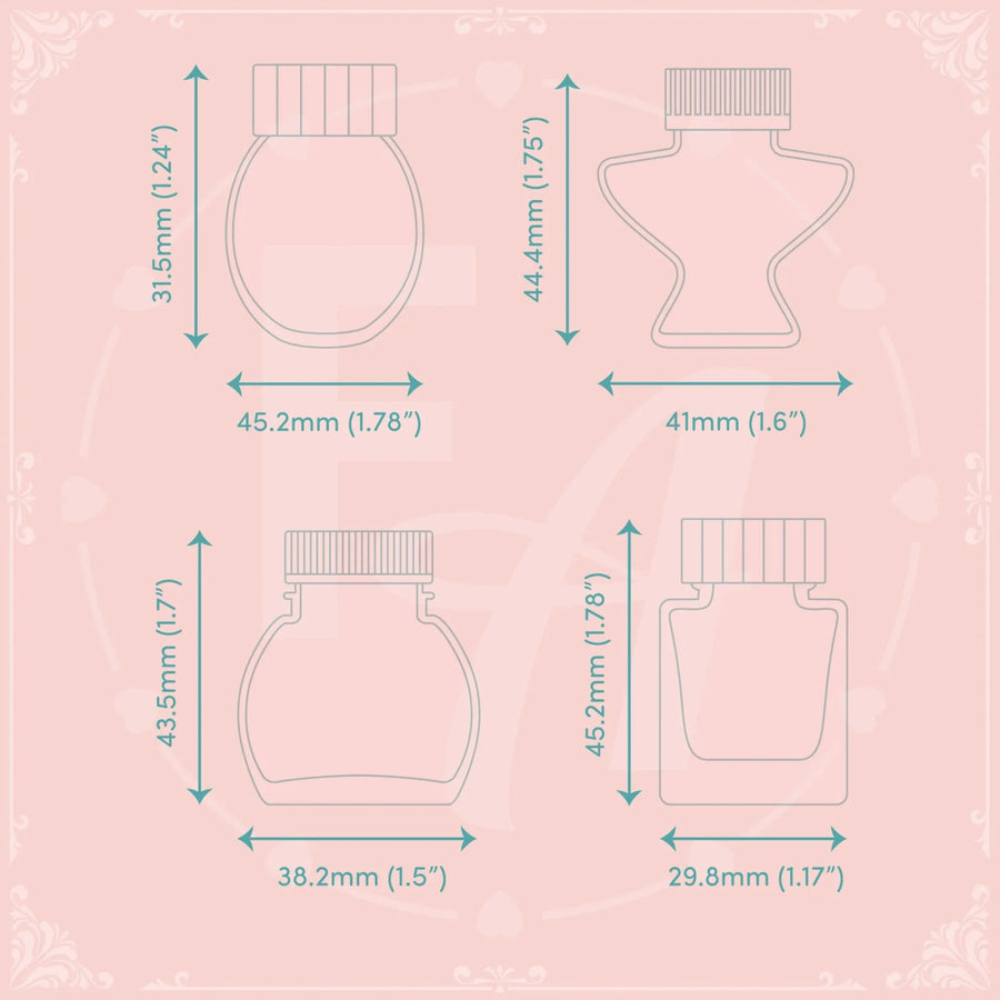 Clear Ink Bottle Stamps - Set M - Felicity's Attic