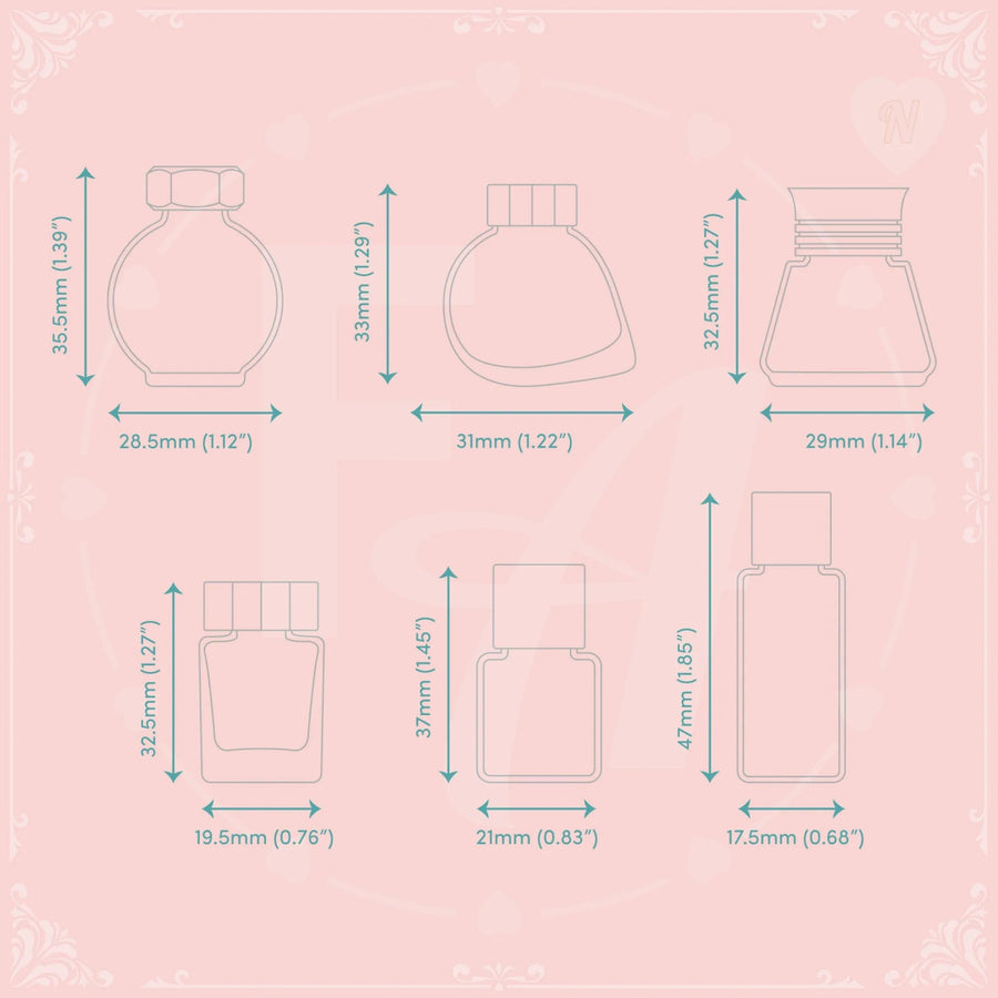 Clear Ink Bottle Stamps - Set N - Felicity's Attic