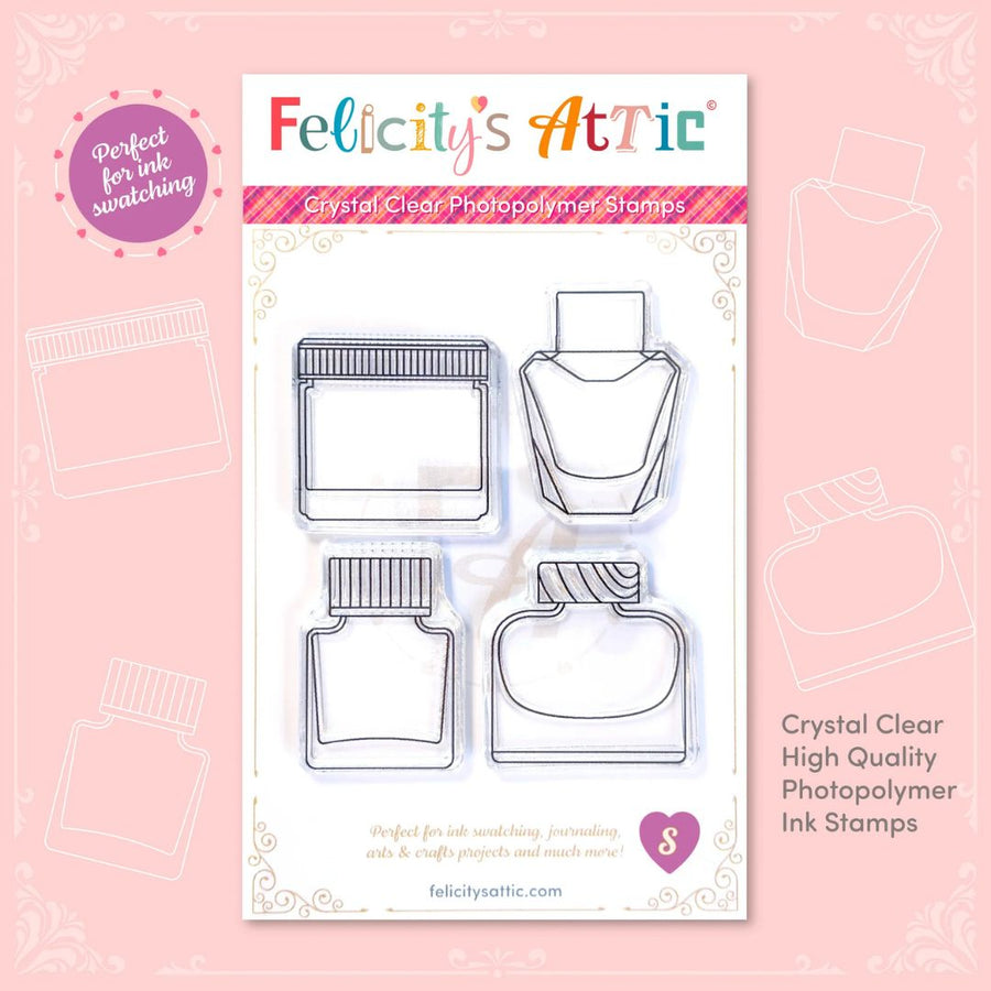 Clear Ink Bottle Stamps - Set S - Felicity's Attic