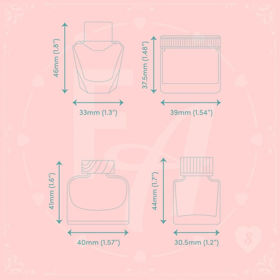 Clear Ink Bottle Stamps - Set S - Felicity's Attic