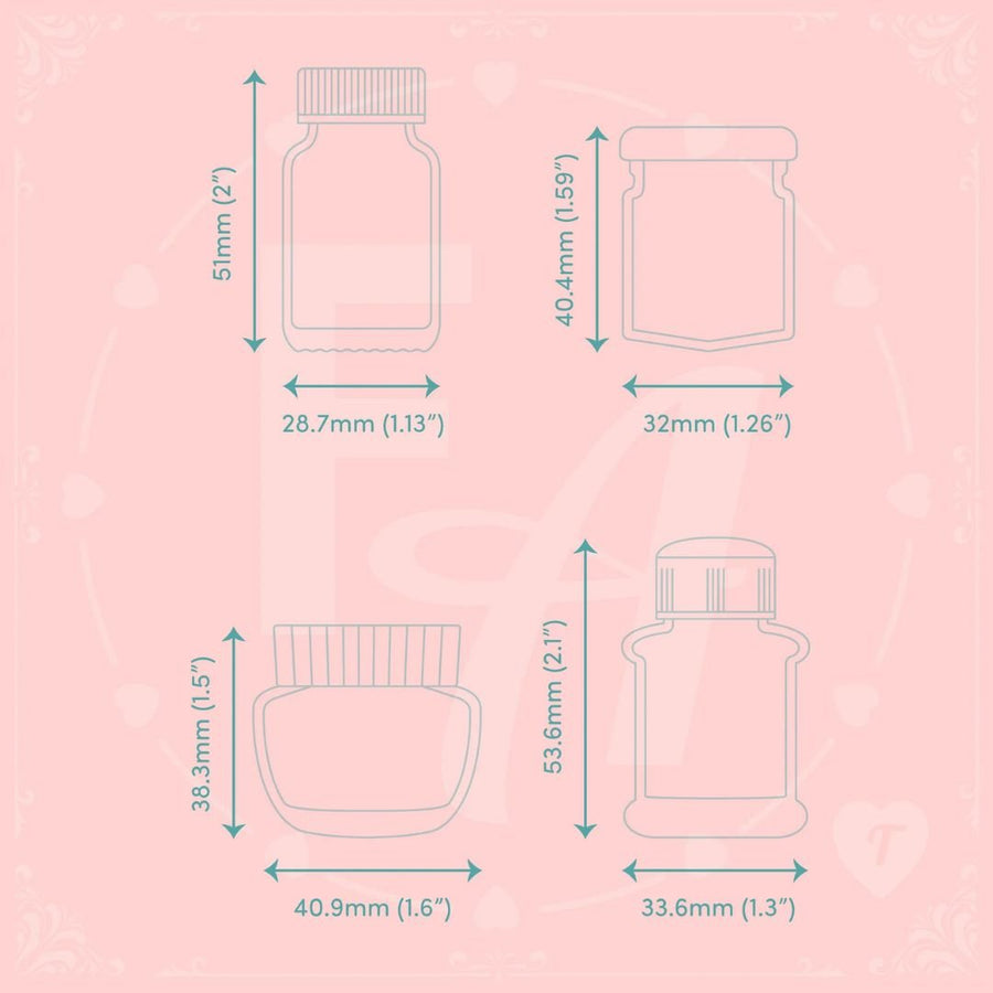 Clear Ink Bottle Stamps - Set T - Felicity's Attic