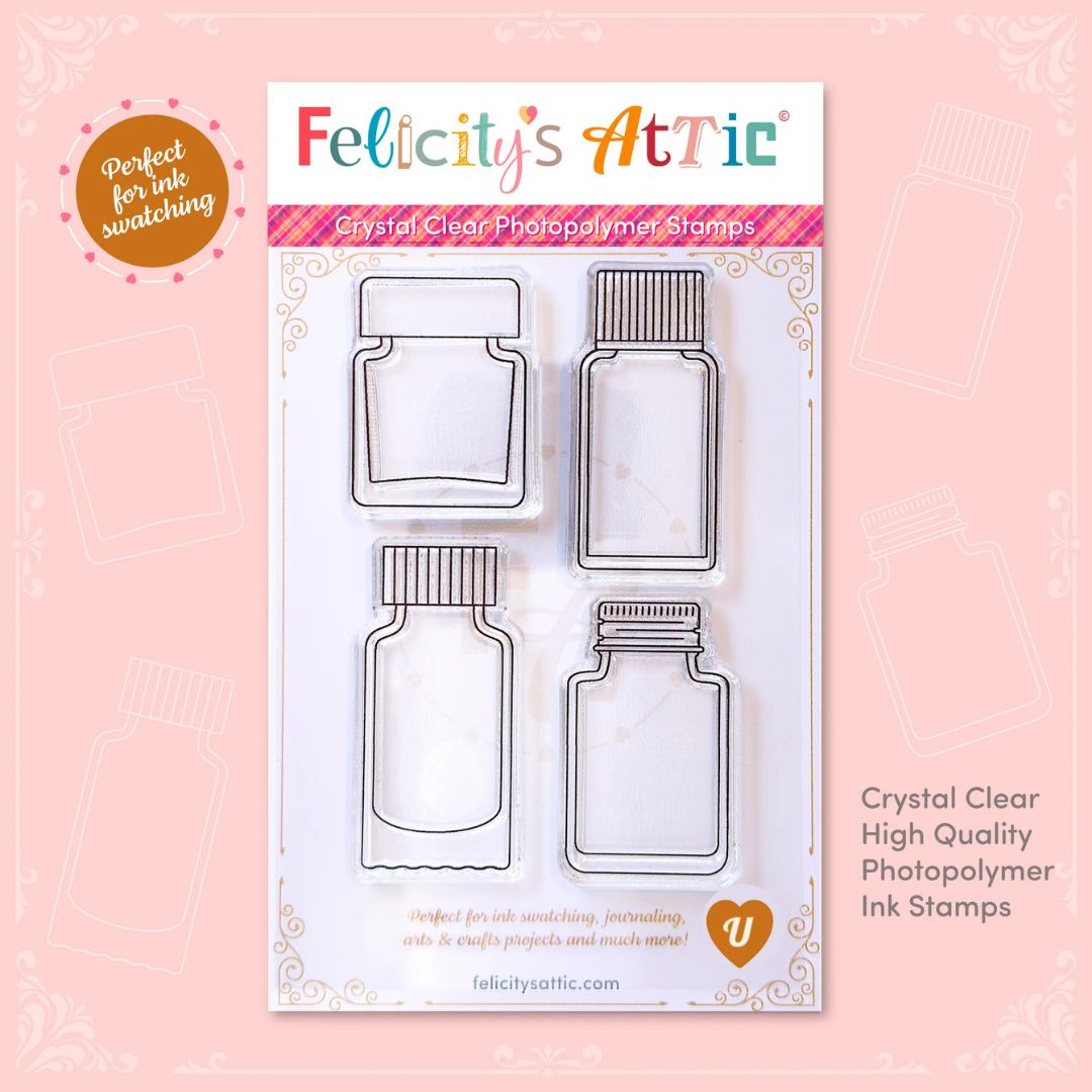 Clear Ink Bottle Stamps - Set V - Felicity's Attic