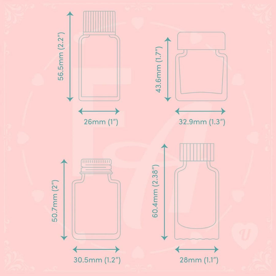 Clear Ink Bottle Stamps - Set V - Felicity's Attic