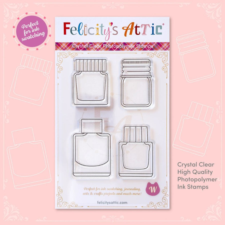 Clear Ink Bottle Stamps - Set W - Felicity's Attic
