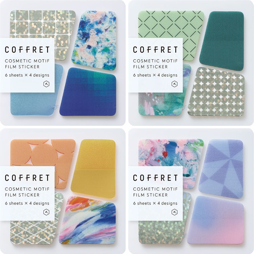 Coffret Block Clear PET Planner Stickers - Peacock Green - King Jim