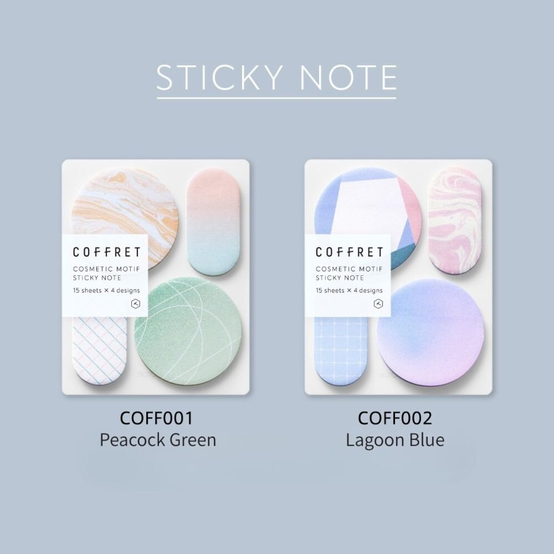 Coffret Sticky Notes - Peacock Green - King Jim