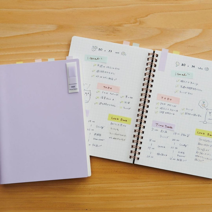 Colourful Sticky Notes Coco Fusen - Blue M - Kanmido