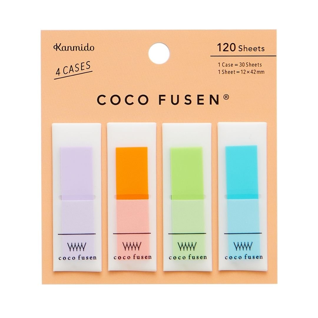 Colourful Sticky Notes Coco Fusen - Orange M - Kanmido