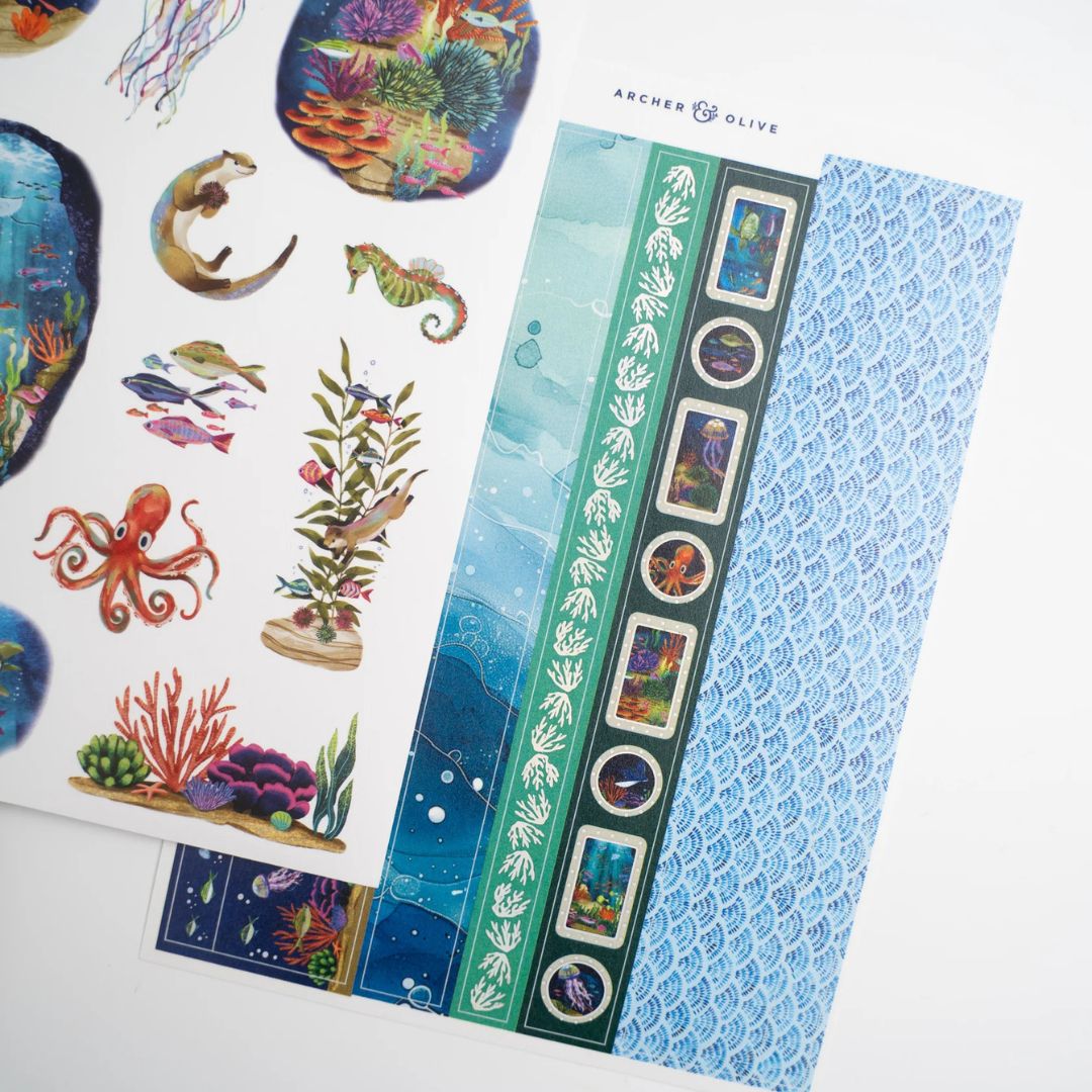 Coral Cove Journal Kit July 2026 - Archer & Olive - Archer & Olive