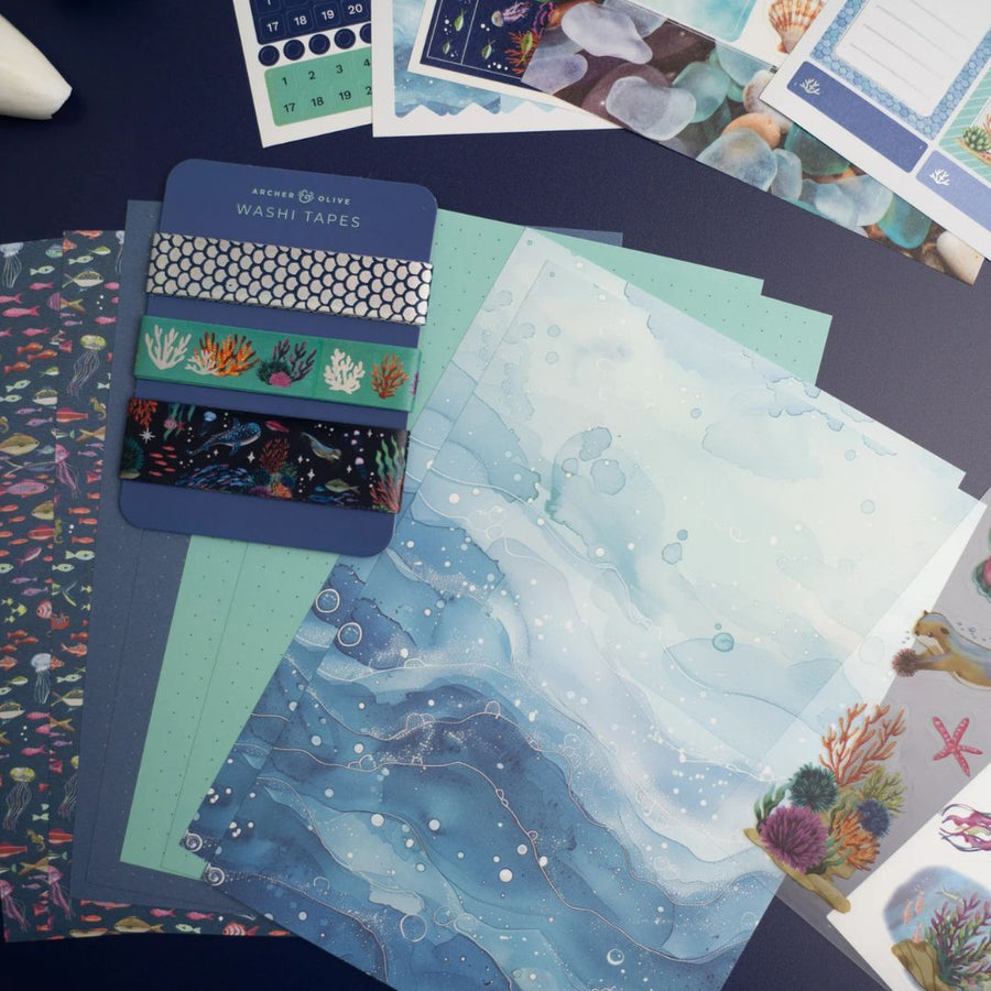Coral Cove Journal Kit July 2026 - Archer & Olive - Archer & Olive