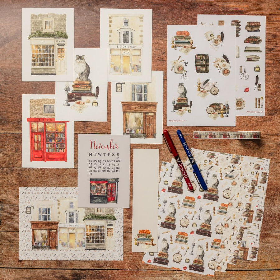 Cosy Bookshop Stationery Rowan Berry Box - Under the Rowan Trees