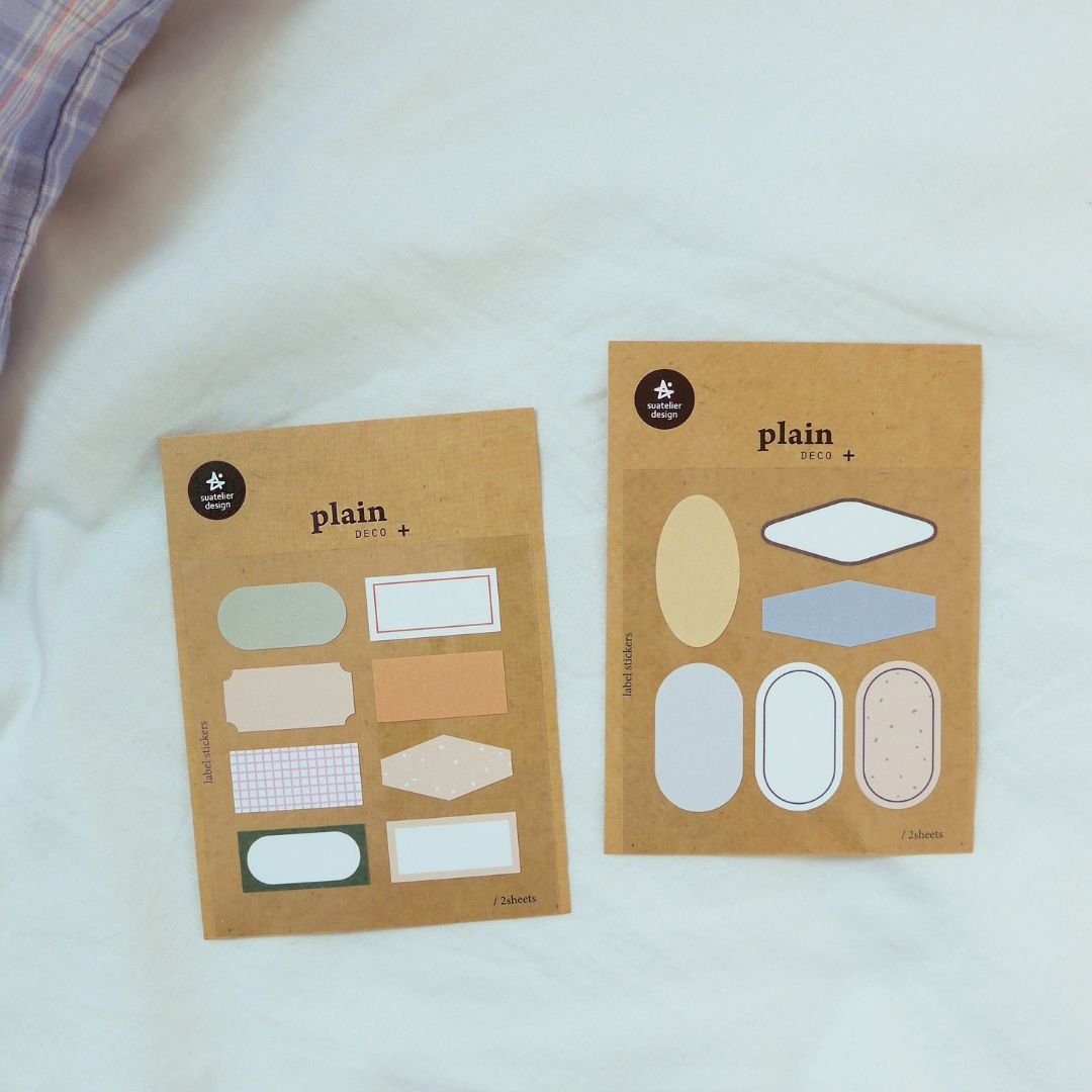 Cute Labels Suatelier Stickers - Plain Suatelier