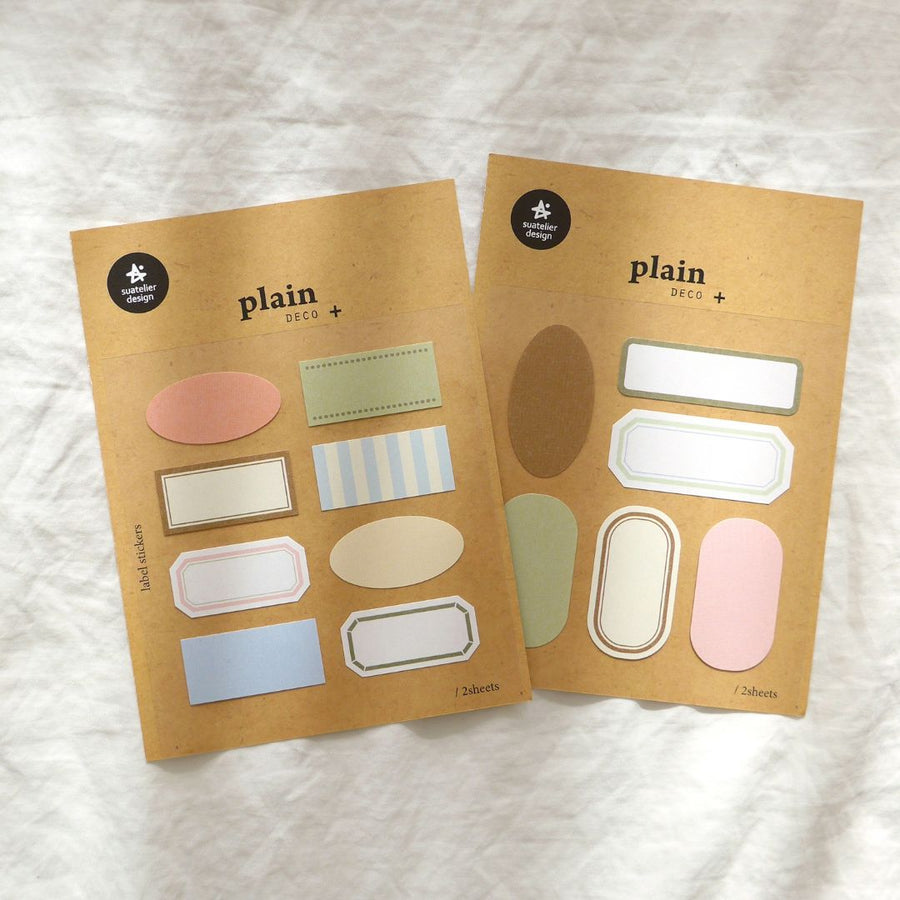 Cute Labels Suatelier Stickers - Plain Suatelier