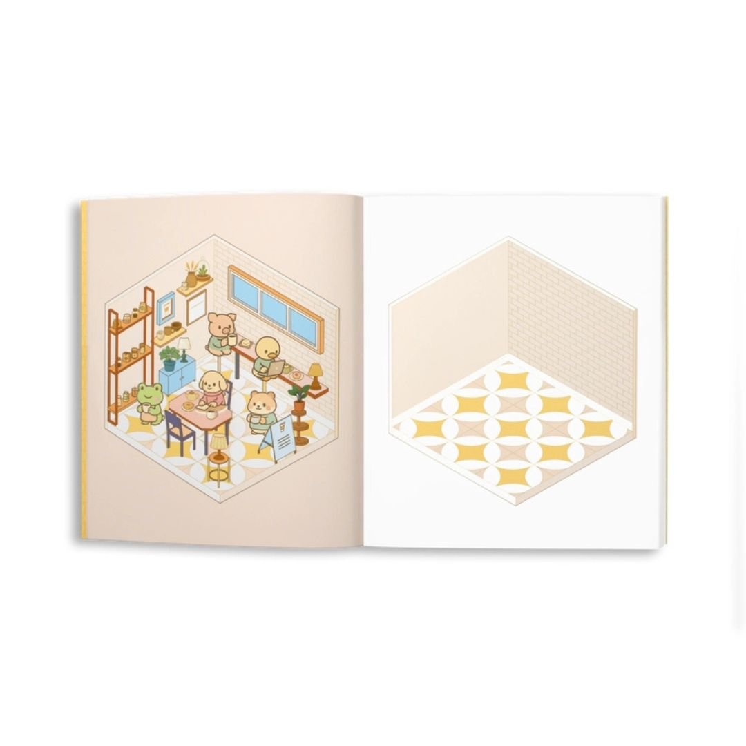 Cute n Cozy Sticker Therapy: Coffee Shops - Skittledog
