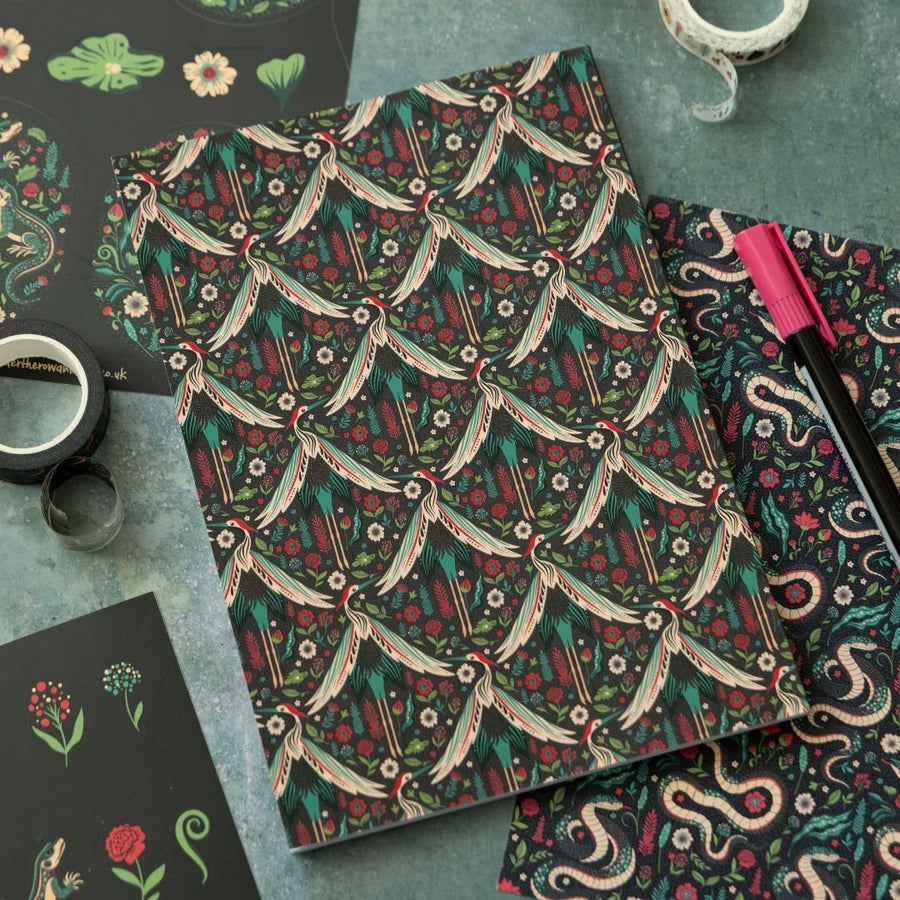 Dark Bloom Stationery Gift Box - Under the Rowan Trees