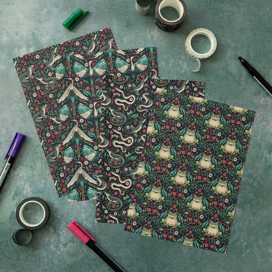Dark Bloom Stationery Gift Box - Under the Rowan Trees