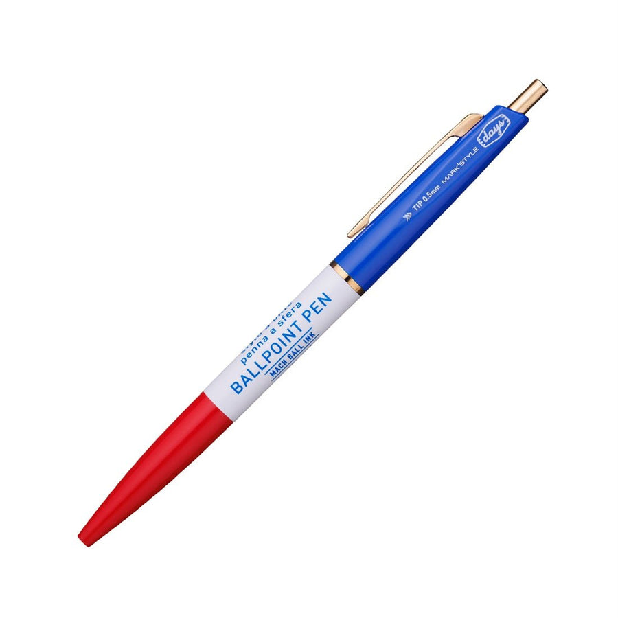 Days 3 Section Ballpoint Pens - Mark's Tokyo - Red Blue - Mark's Inc.