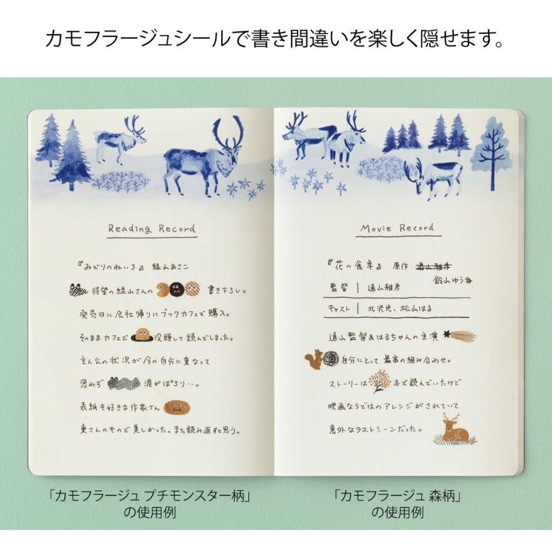Decoration Sticker Sheet Camouflage - Mini Monster