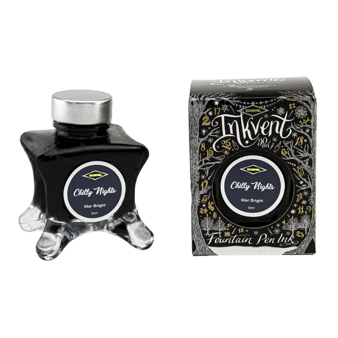 Diamine 50ml Fountain Pen Ink - Black Inkvent Edition - Chilly Nights
