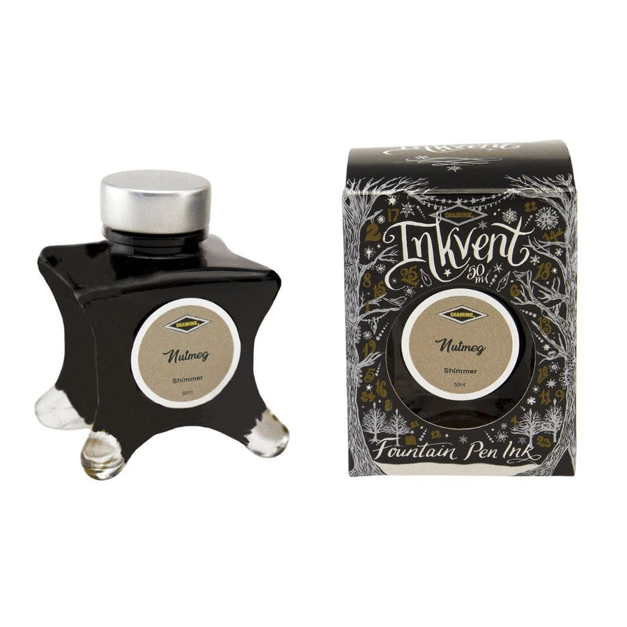 Diamine 50ml Fountain Pen Ink - Black Inkvent Edition - Nutmeg