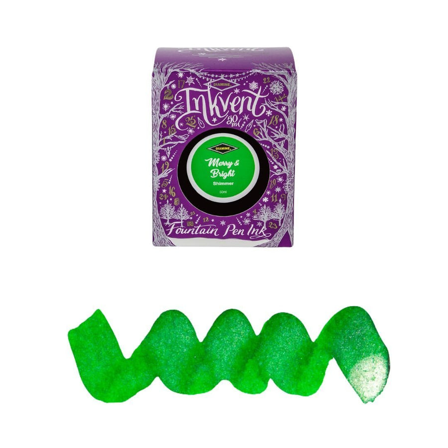 Diamine 50ml Fountain Pen Ink - Purple Inkvent Edition - Merry & Bright
