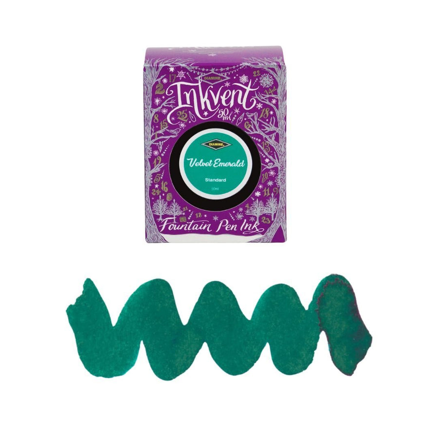 Diamine 50ml Fountain Pen Ink - Purple Inkvent Edition - Velvet Emerald