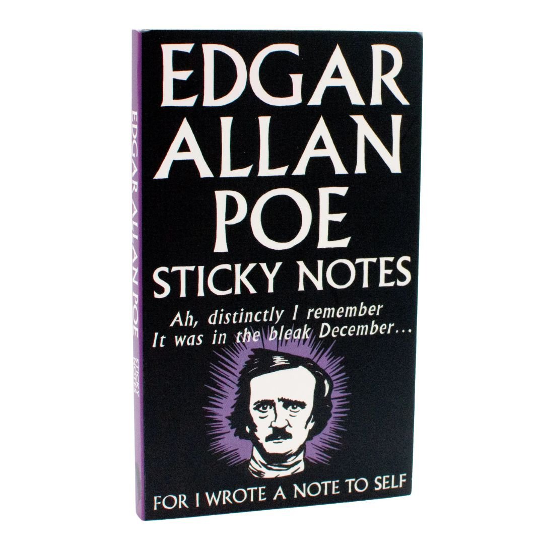 Edgar Allan Poe Sticky Notes Tri-Fold - The Unemployed Philosophers Guild