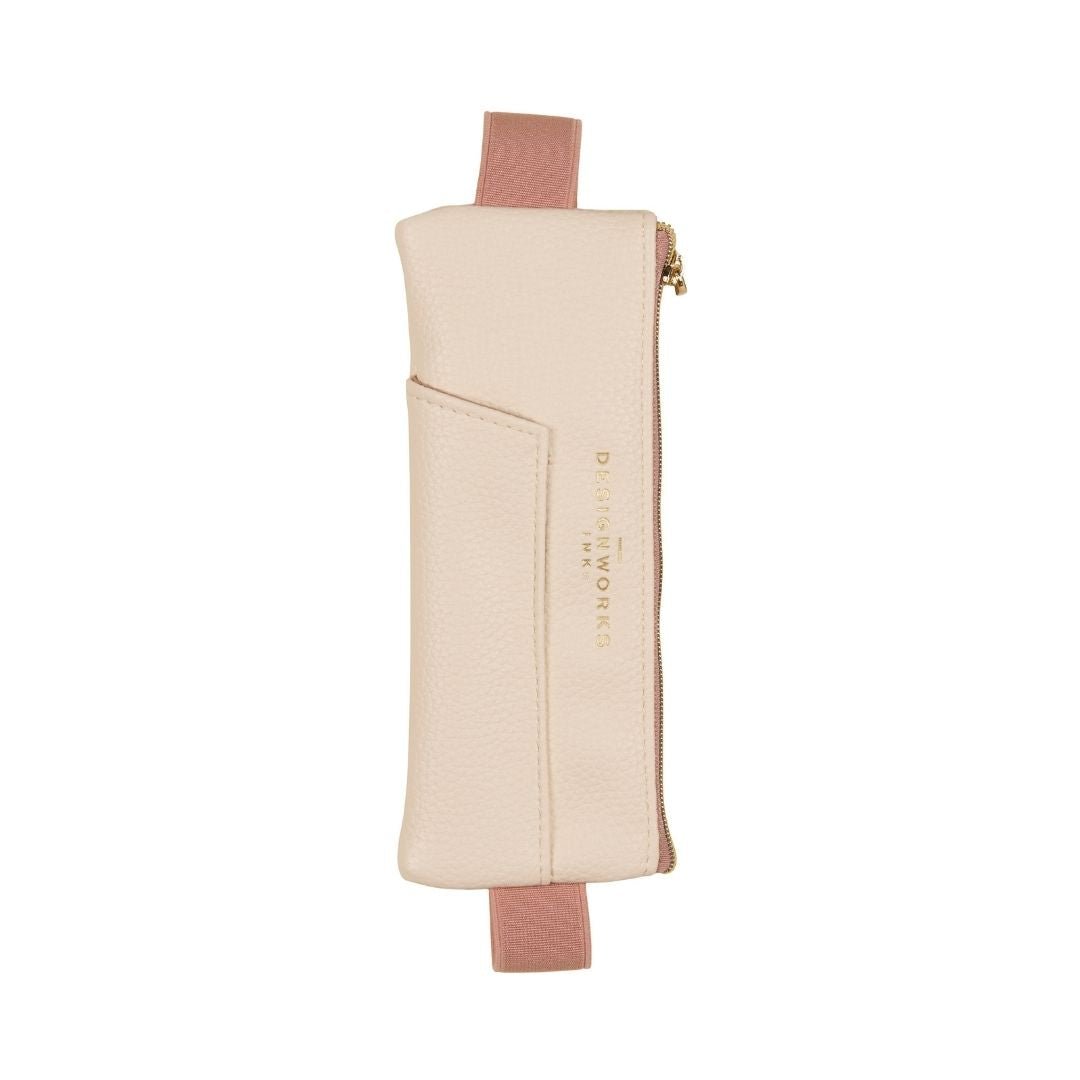 Elasticated Pen Pouch - Notebook Pencil Case-Pencil Cases-Designworks Collective-Cream