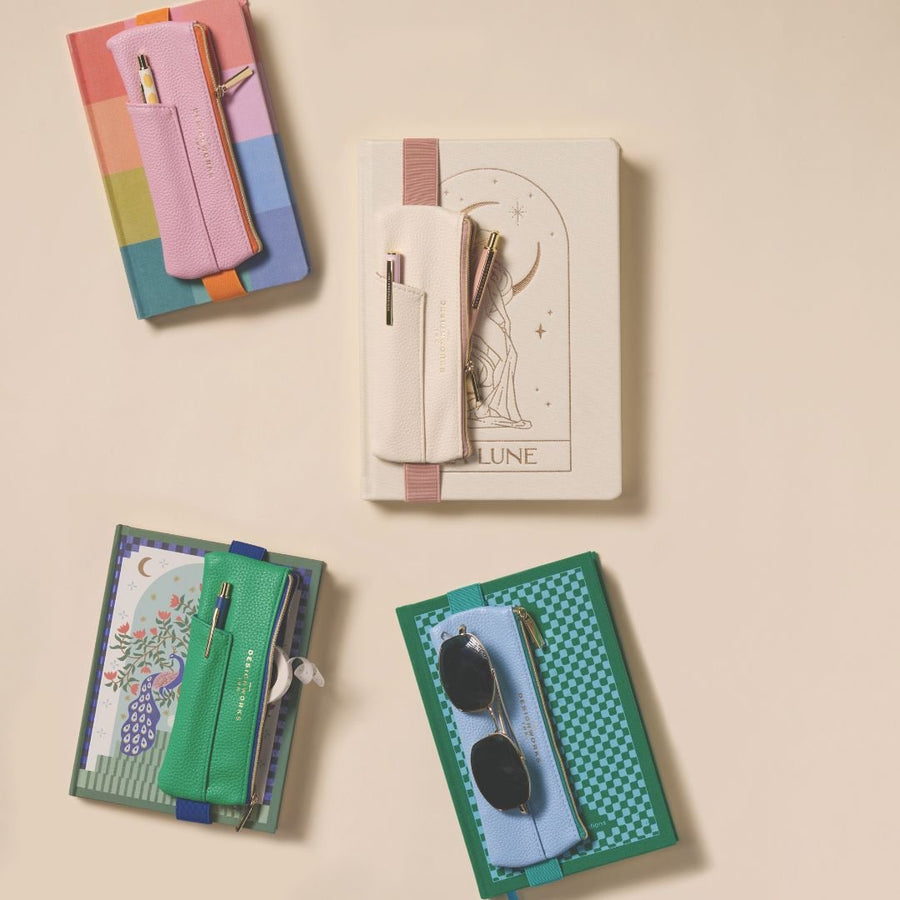 Elasticated Pen Pouch - Notebook Pencil Case-Pencil Cases-Designworks Collective-Cream