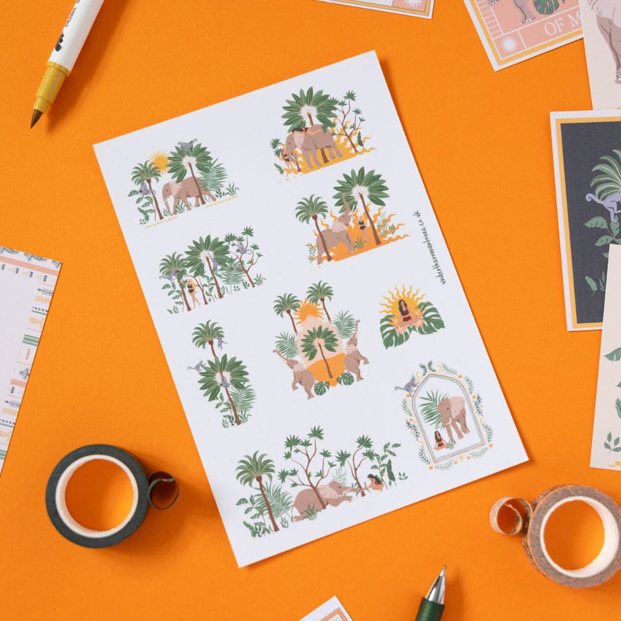 Elephant Sticker Sheets - Elephants