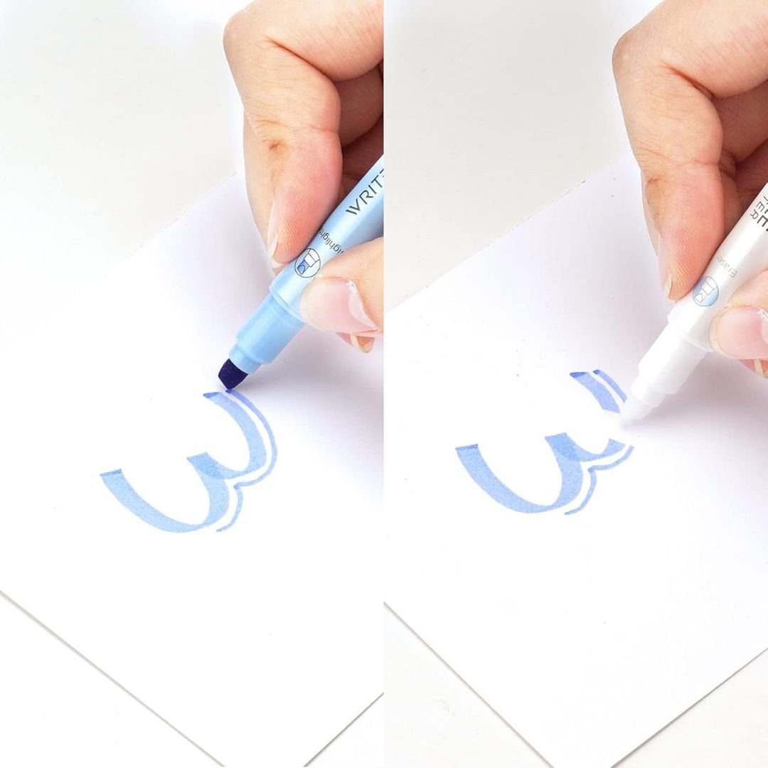 Erasable Highlighters - Writech- Eraser tip to remove ink