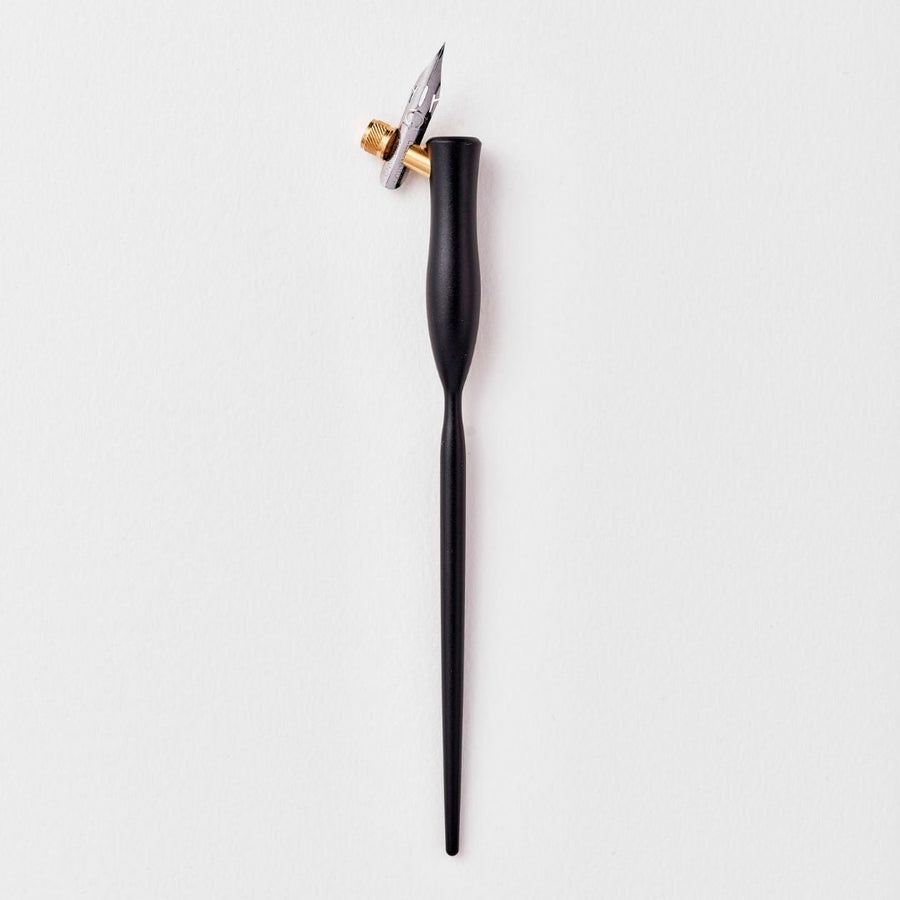 Flourish Oblique Calligraphy Dip Pen-Pens-Tom's Studio-Black