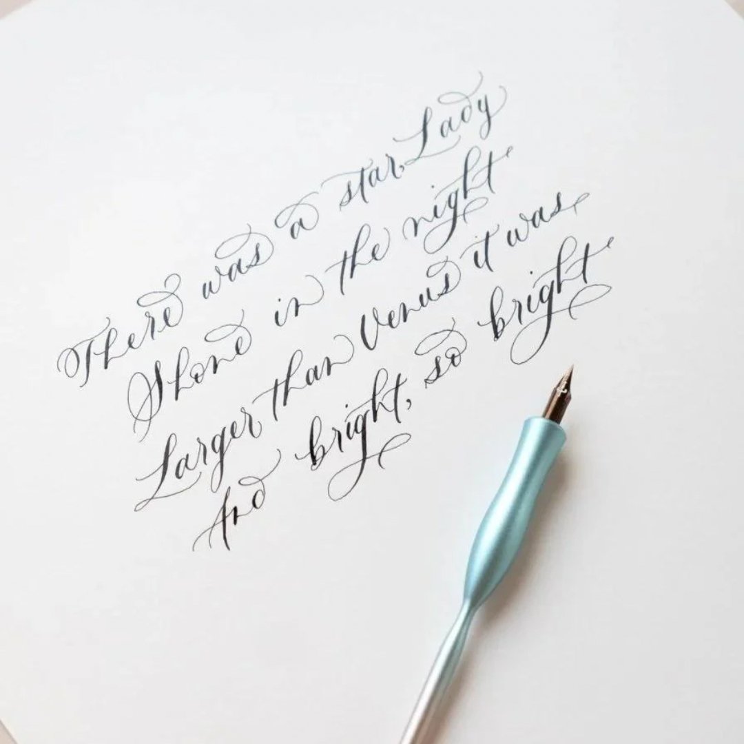 Flourish Straight Calligraphy Dip Pen-Pens-Tom's Studio-Black