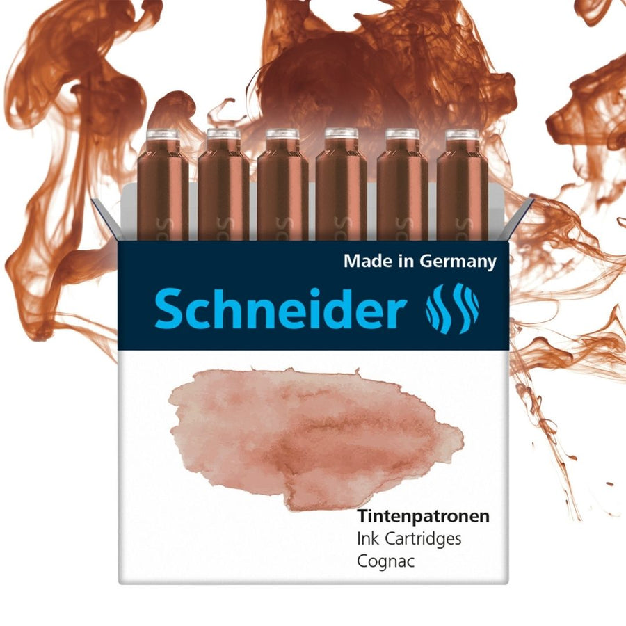 Fountain Pen Ink Cartridges Pastel - Schneider - Cognac - Schneider