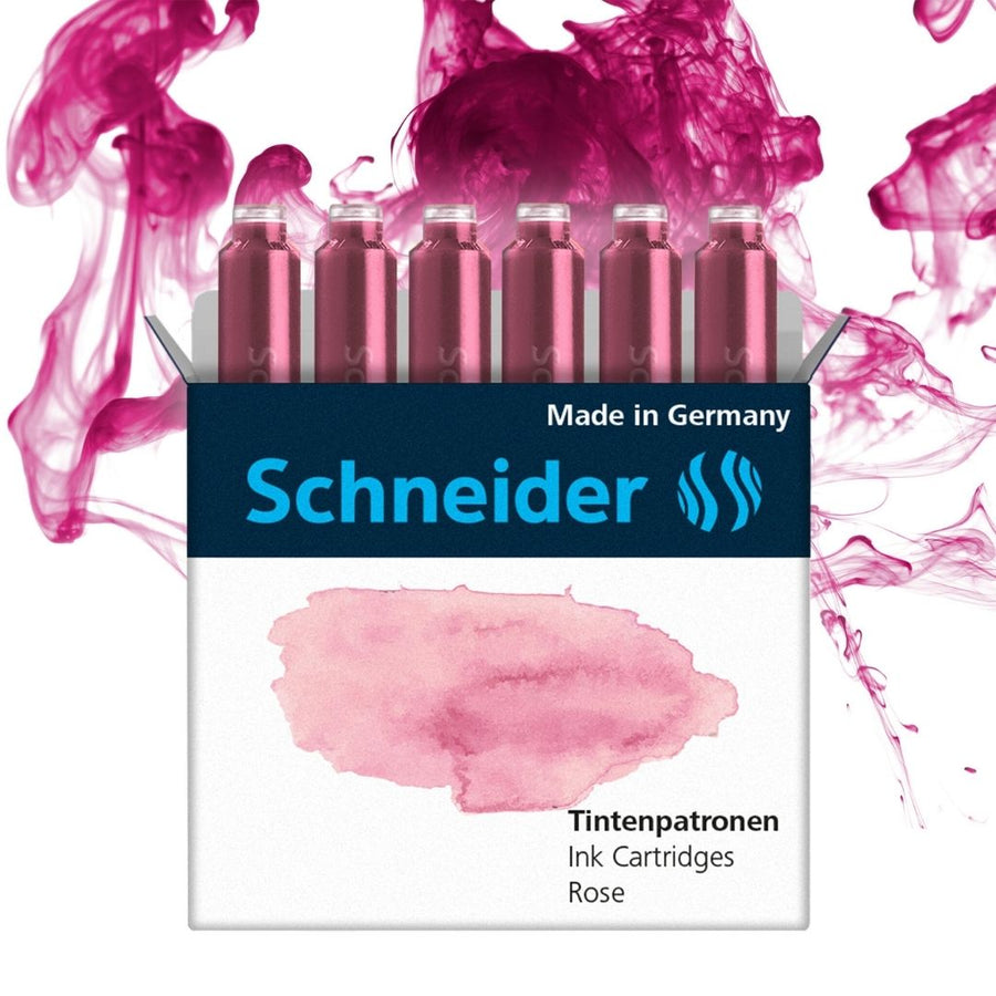 Fountain Pen Ink Cartridges Pastel - Schneider - Rose - Schneider