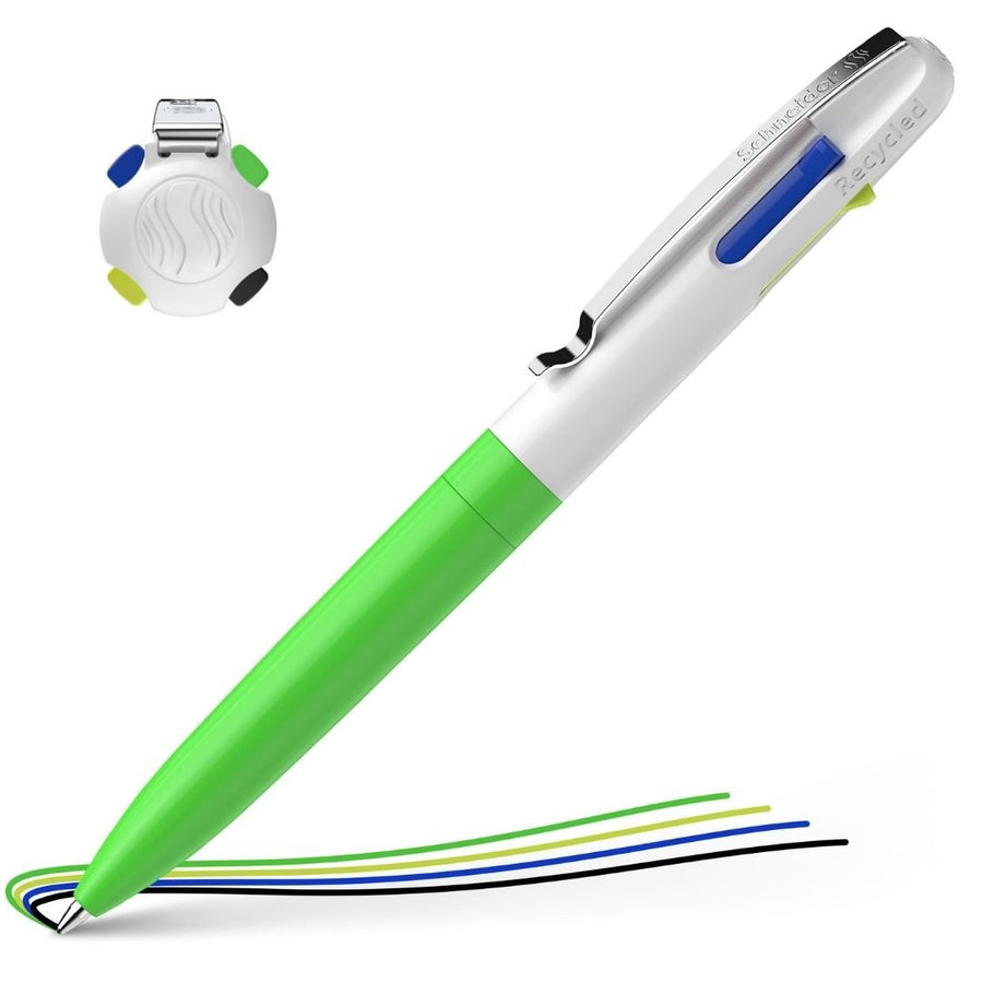 Four Colour Pen - Take 4 Neon - Neon Green - Schneider
