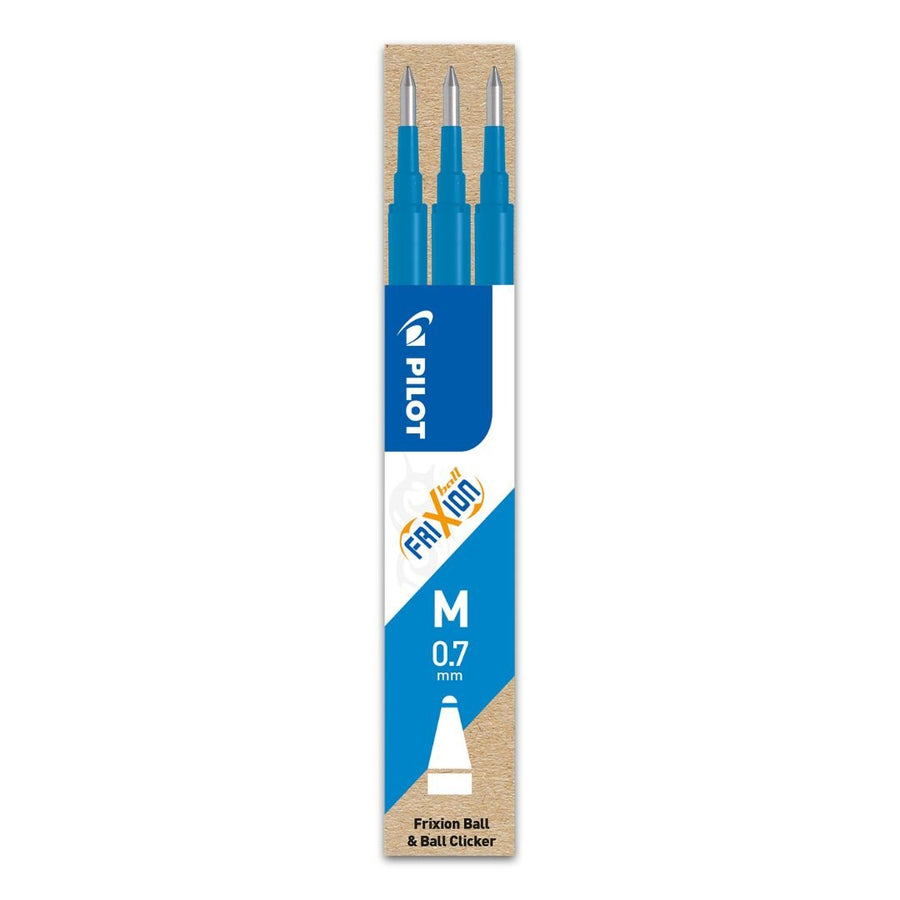 Frixion Ball Refills 0.7mm - 3 Pack - Sky Blue - Pilot