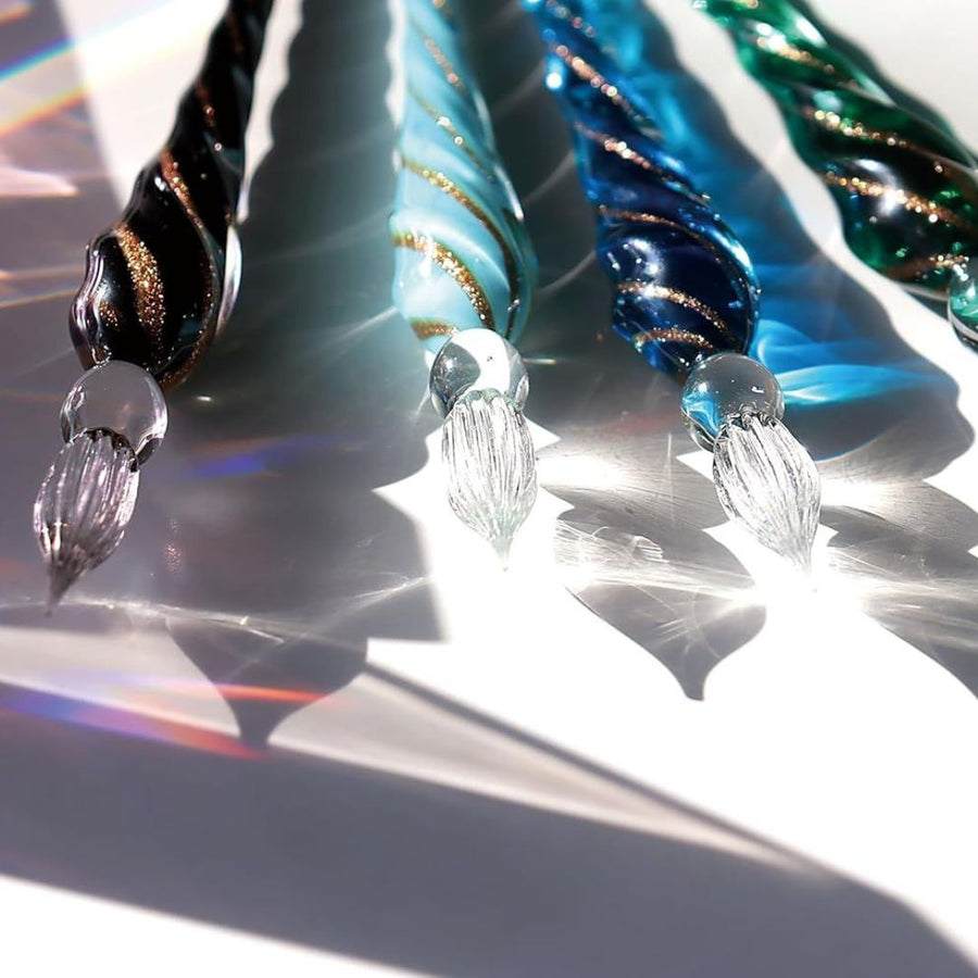 Glass Dip Pen Twist - Clear Green - Teranishi Guitar