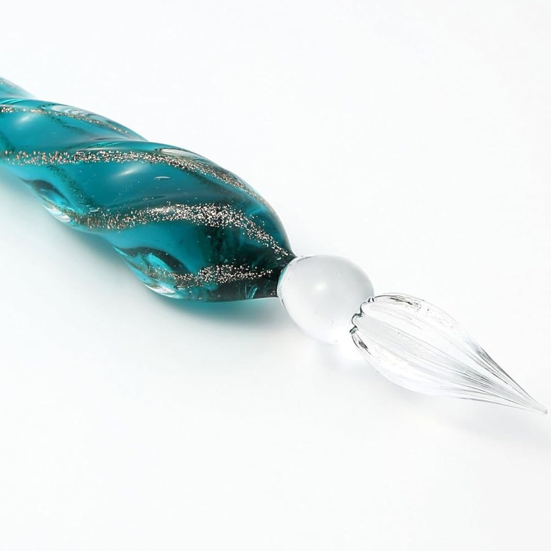 Glass Dip Pen Twist - Clear Green - Teranishi Guitar