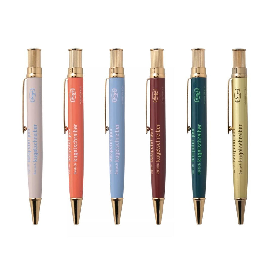 Gold - Plated Brass Pen MARK'STYLE - Dusty Blue - Mark's Inc.