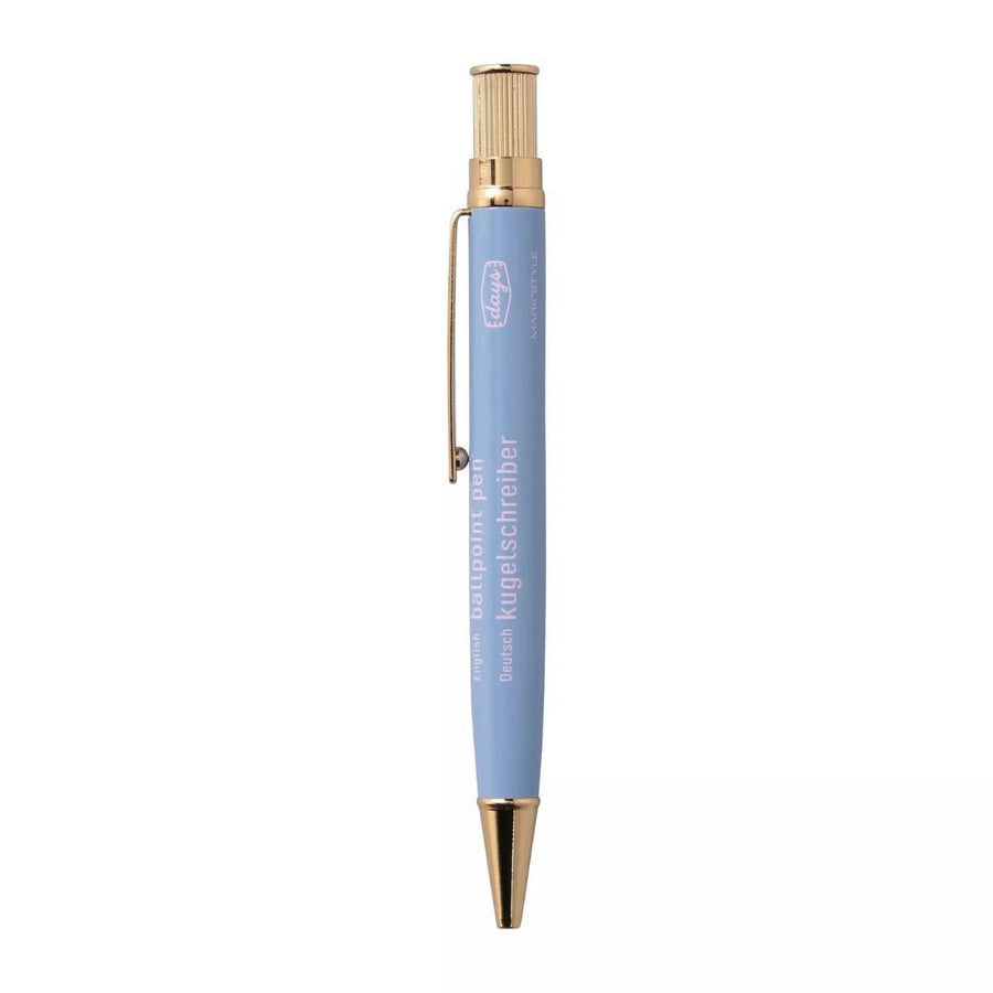 Gold - Plated Brass Pen MARK'STYLE - Dusty Blue - Mark's Inc.